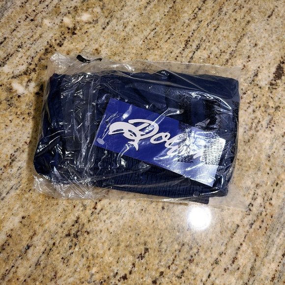 Dolfin Navy Blue Nylon Drawstring Lined Liner Pocket Swim Shorts Trunks Men’s M - Picture 10 of 10